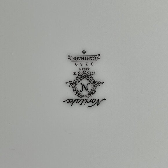 Noritake Carthage Japanese Set of 4 Vintage Dinner Plates 3330 Geometric Floral - Picture 3 of 3